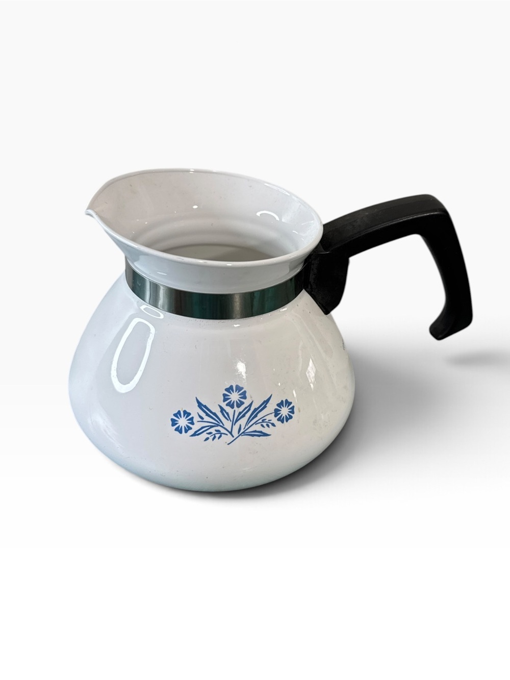 Vintage CorningWare Blue Cornflower 6 Cup Teapot Kettle P-104 No Lid